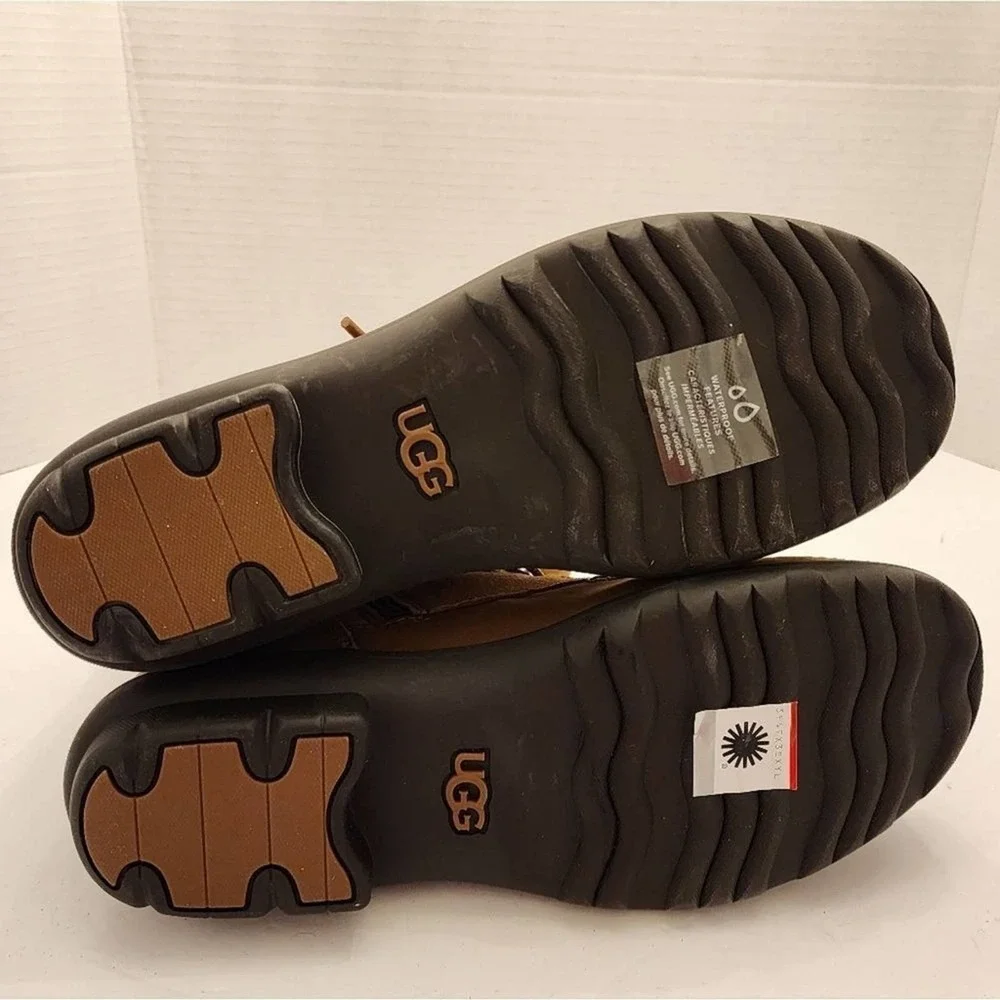 Ugg HAPSBURG LACE WATERPROOF LEATHER‎ BOOTS 1120781 women's size 8.5 new!!!